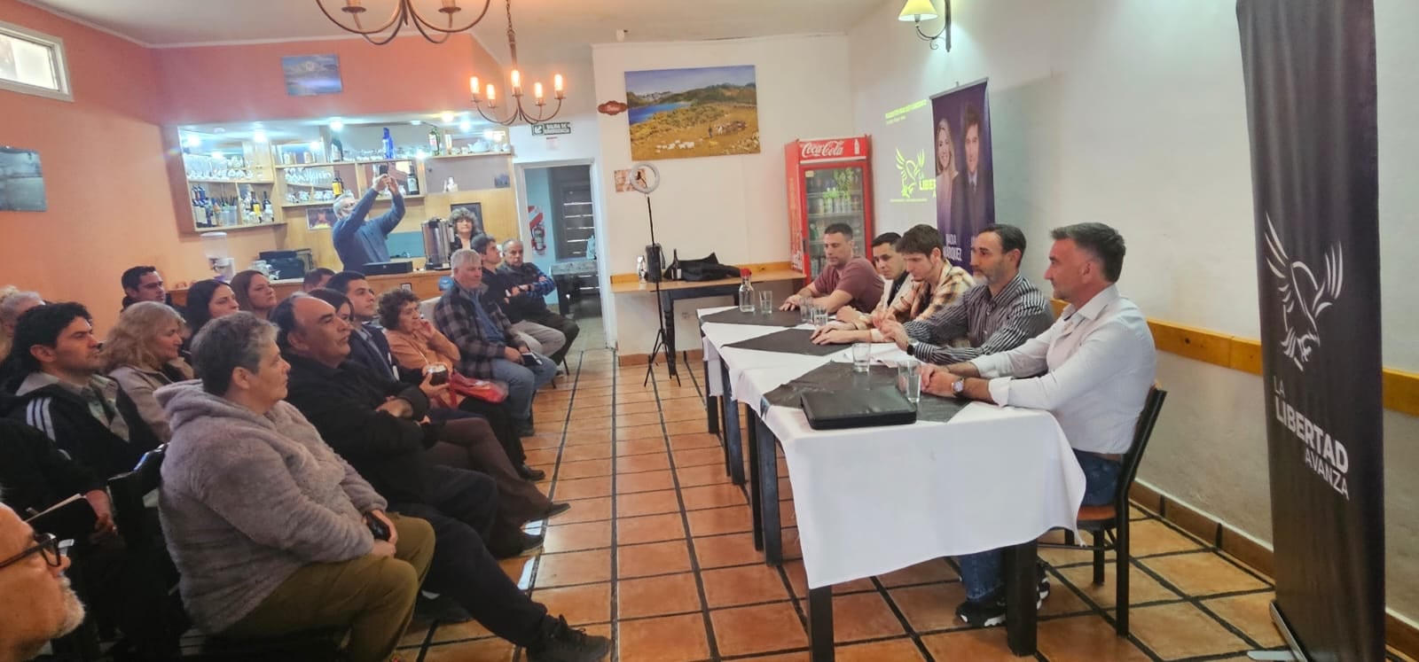 Montero y Pullek durante la reunión en Chos Malal